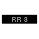 UK Vehicle registration number 'RR 3',