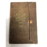 An Aston Martin Instruction Book, circa 1936,