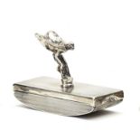 A Rolls-Royce sterling silver ink blotter by Saunders & Shepherd, presented as a Christmas gift f...