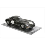 A fine 1:8 scale scratch built model of the 1963 Dick Protheroe Jaguar E-Type 'Low Drag' CUT 7 b...