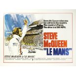 A Steve McQueen 'Le Mans' film poster, 1971,