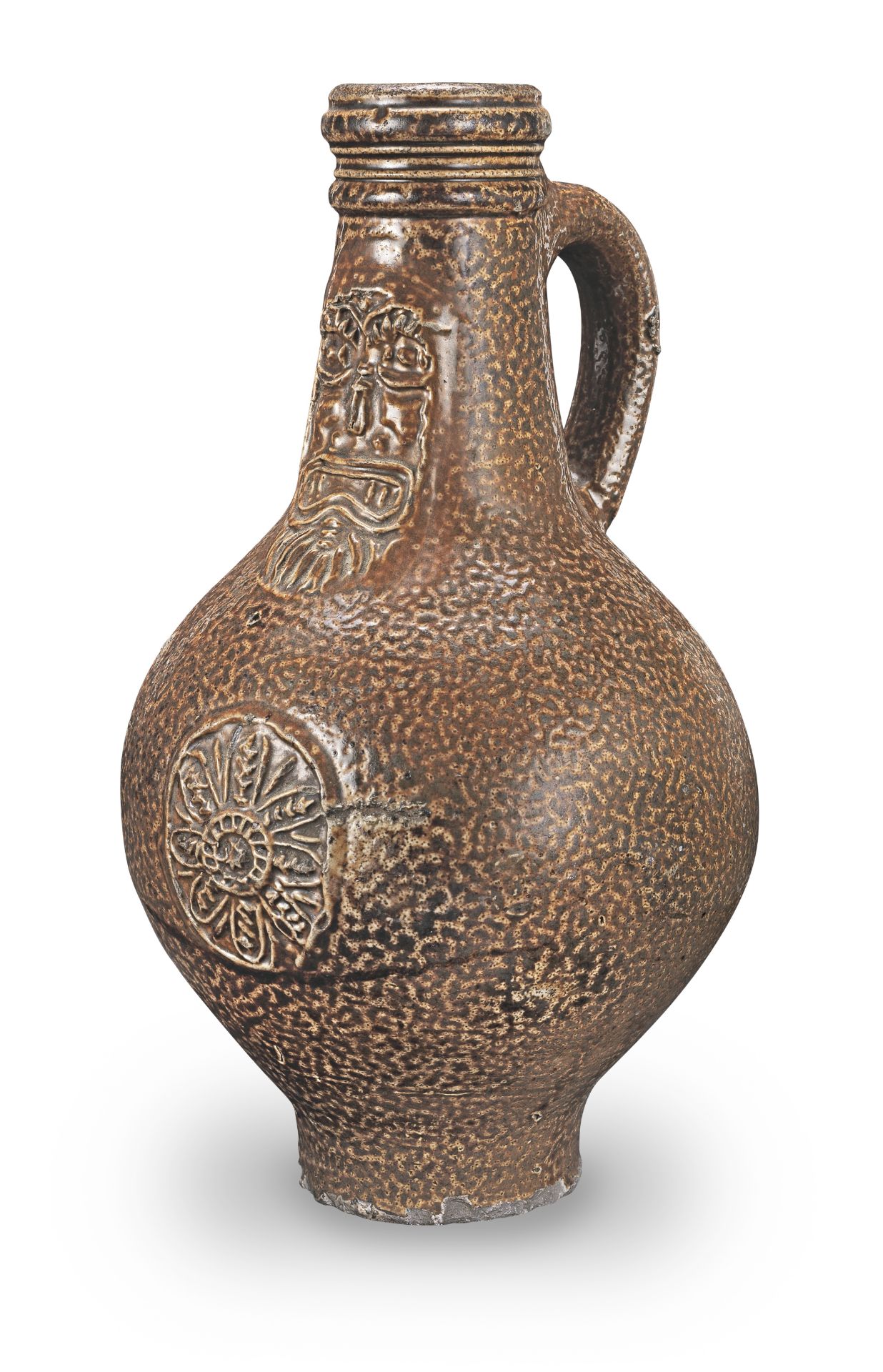 A 17th century stoneware bellarmine, Rhenish