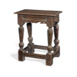 A rare Elizabeth I oak joint stool, circa 1590