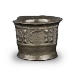 A rare and small James I leaded bronze mortar, probably by Thomas Giles (fl. 1605-14) of Chichest...
