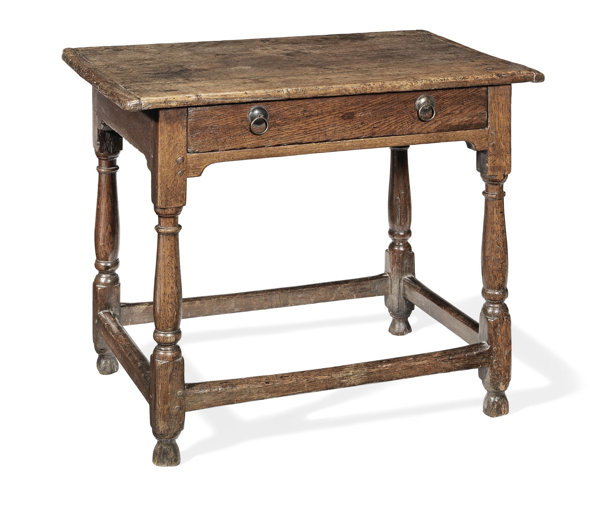 A particularly small George I oak side table, possibly for a child, circa 1720