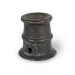 A leaded bronze vessel or utensil, possibly a mortar