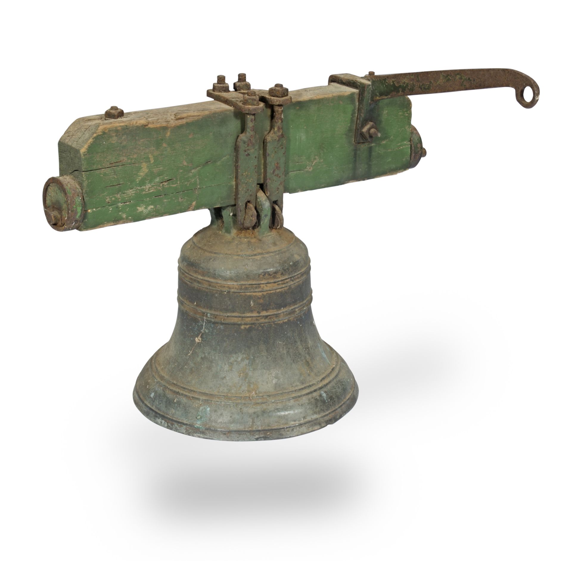 An early Victorian leaded bronze bell, dated 1852