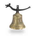 A 17th century leaded bronze bell, Italian/Flemish