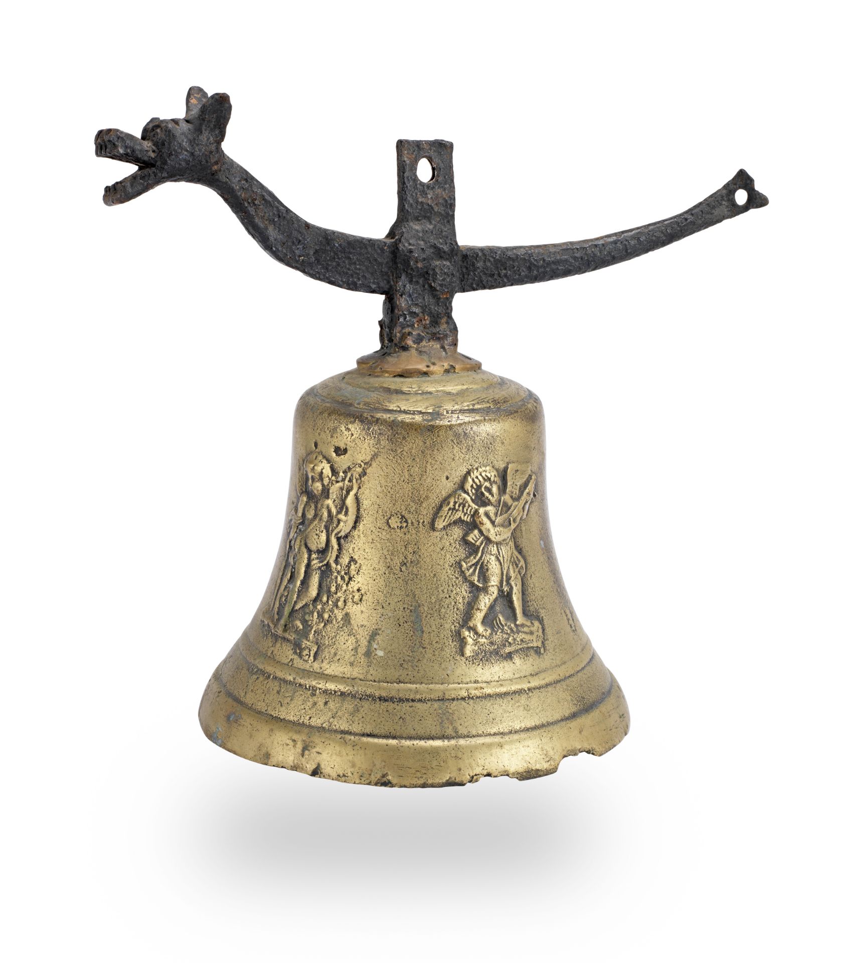 A 17th century leaded bronze bell, Italian/Flemish