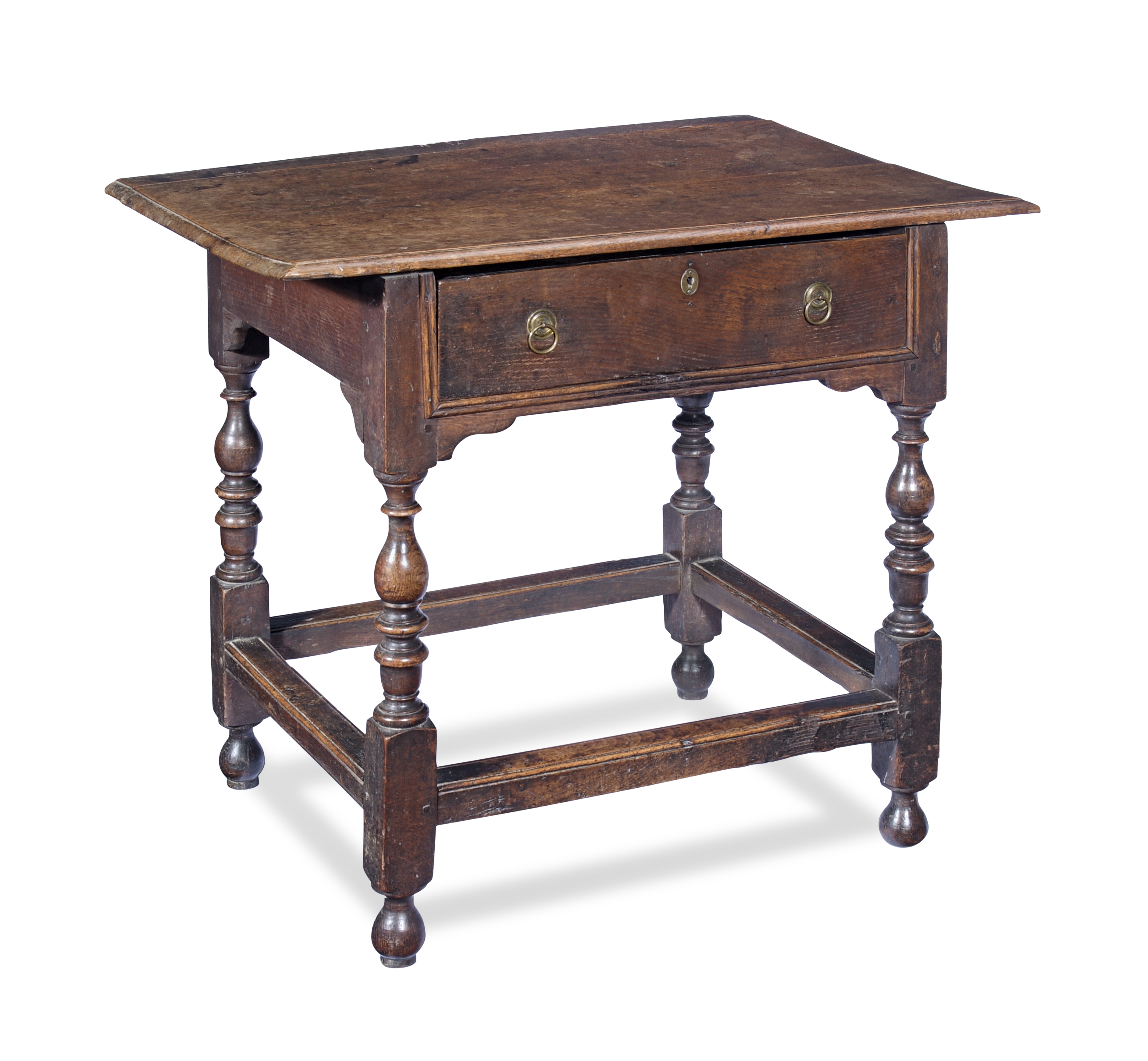 A William & Mary joined oak side table, circa 1690