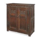 A good Charles I joined oak livery cupboard, West Country, circa 1640