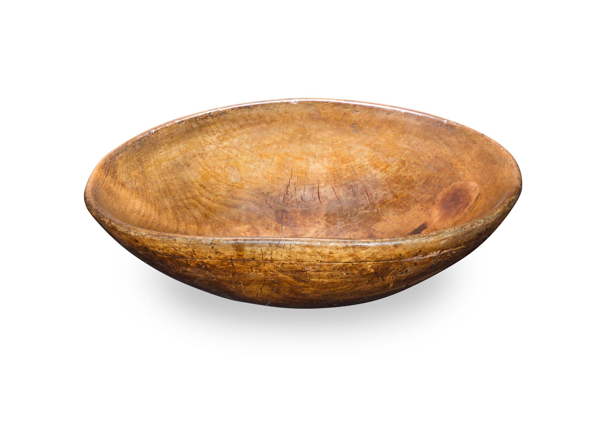 A late 18th/early 19th century sycamore dairy bowl