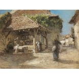 Léon Augustin Lhermitte (French, 1844-1925) Lavoir du Bourget (Executed in 1902)