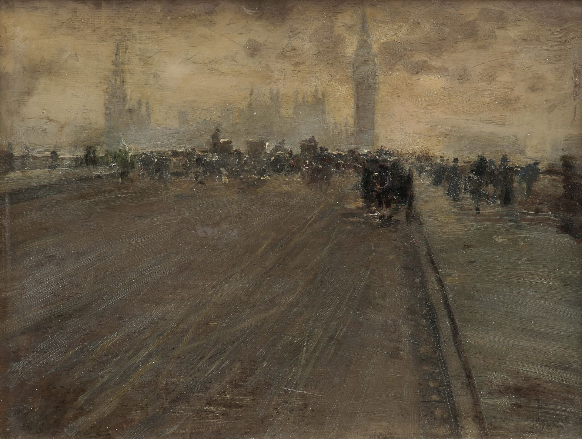 Giuseppe de Nittis (Italian, 1846-1884) Westminster Bridge