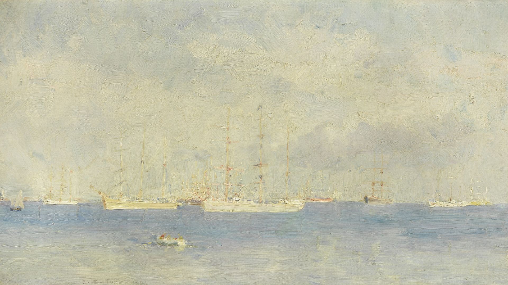 Henry Scott Tuke, RA, RWS (British, 1858-1929) Falmouth Harbour