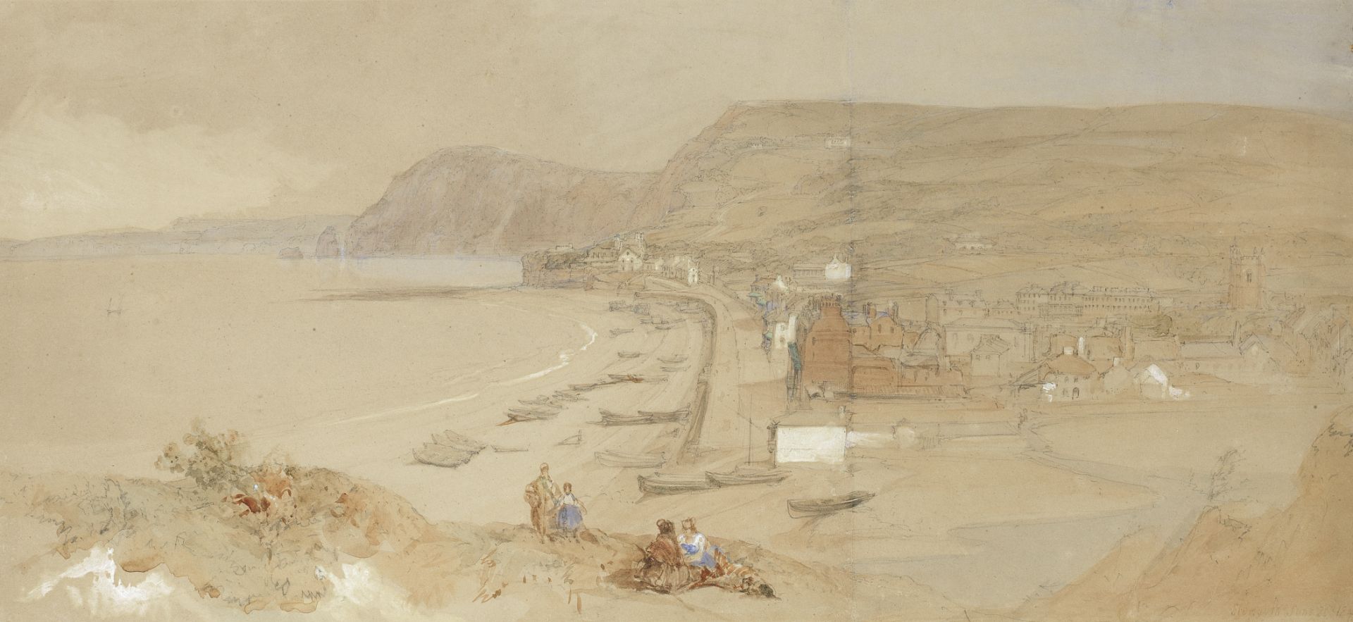 David Roberts, RA (British, 1796-1864) Sidmouth