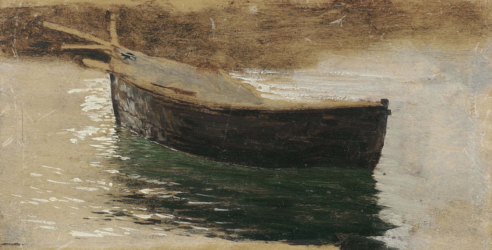 Giuseppe de Nittis (Italian 1846-1884) La barca