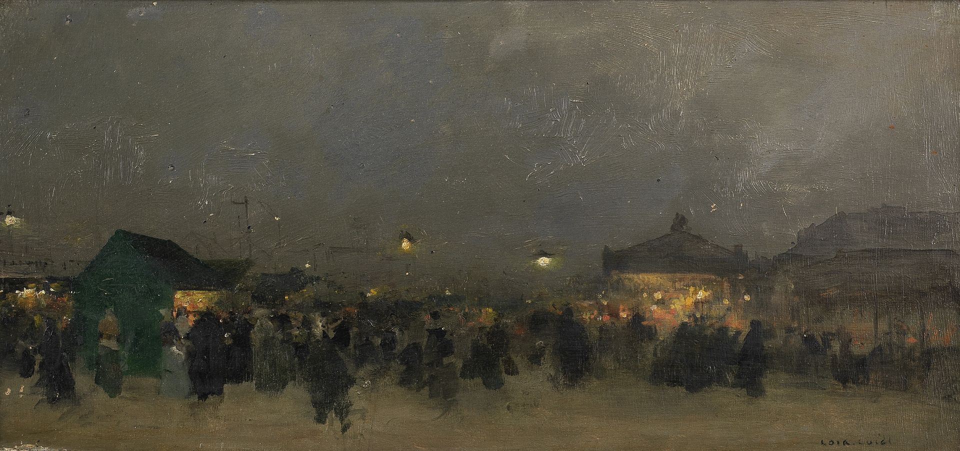 Luigi Loir (French, 1845-1916) Fête foraine, Saint-Ouen