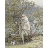 Helen Allingham, RWS (British, 1848-1926) Fetching water
