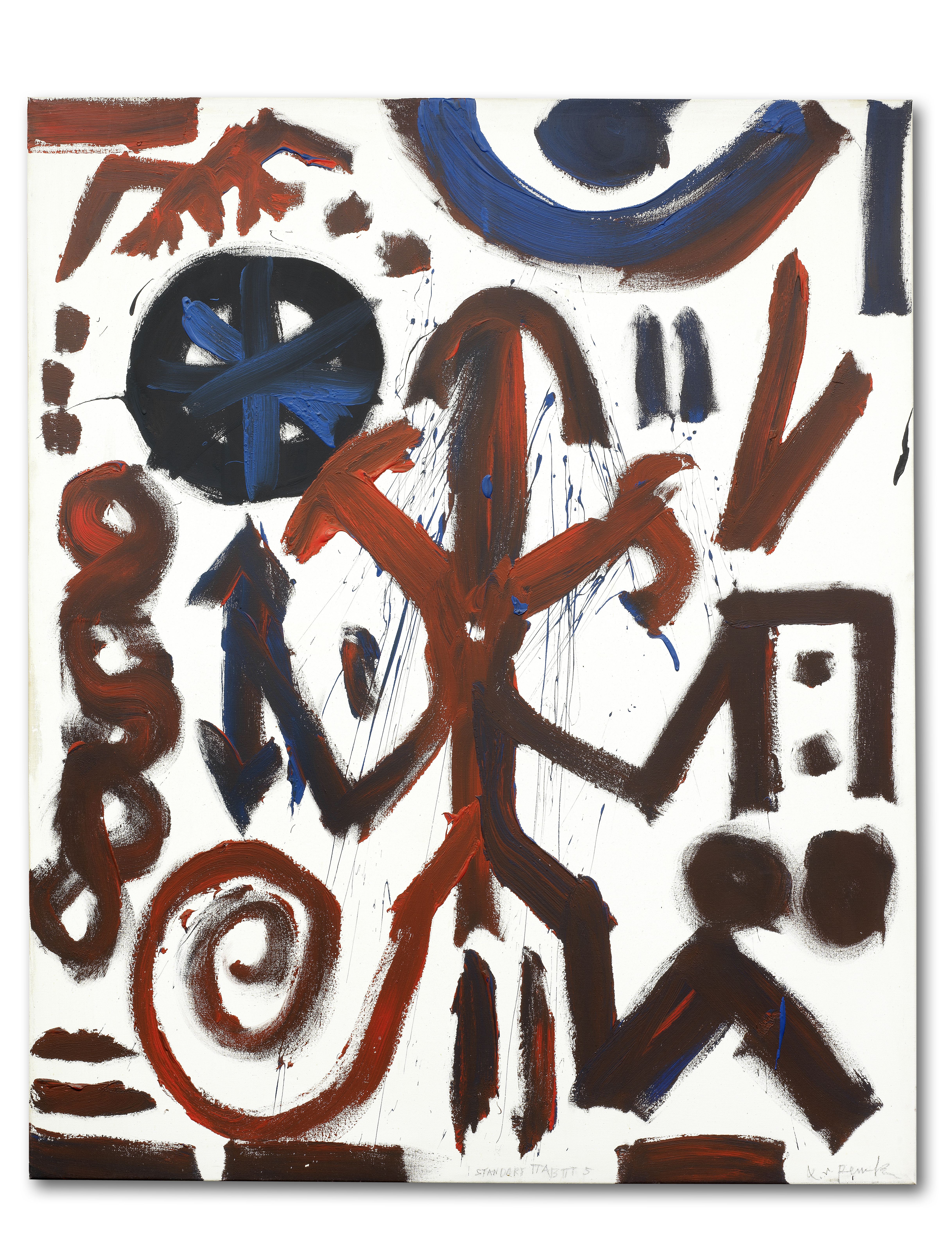 A. R. Penck (German, 1939-2017) Standart TTABTTT 5 1984