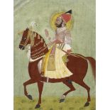 Maharana Ari Singh (reg. 1761-73) on horseback Udaipur, circa 1767