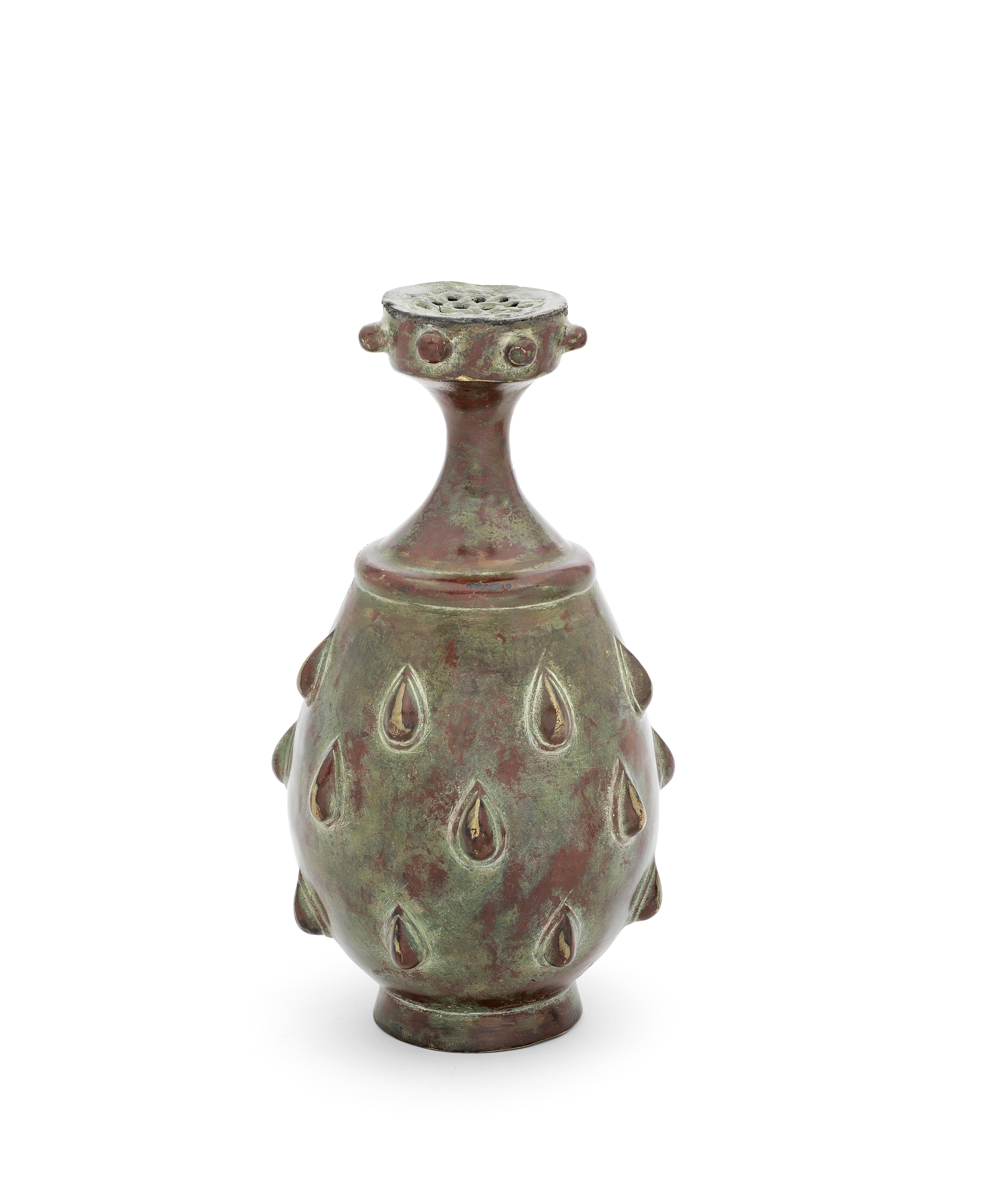 A Khorasan bronze rosewater bottle Persia, 10th Century