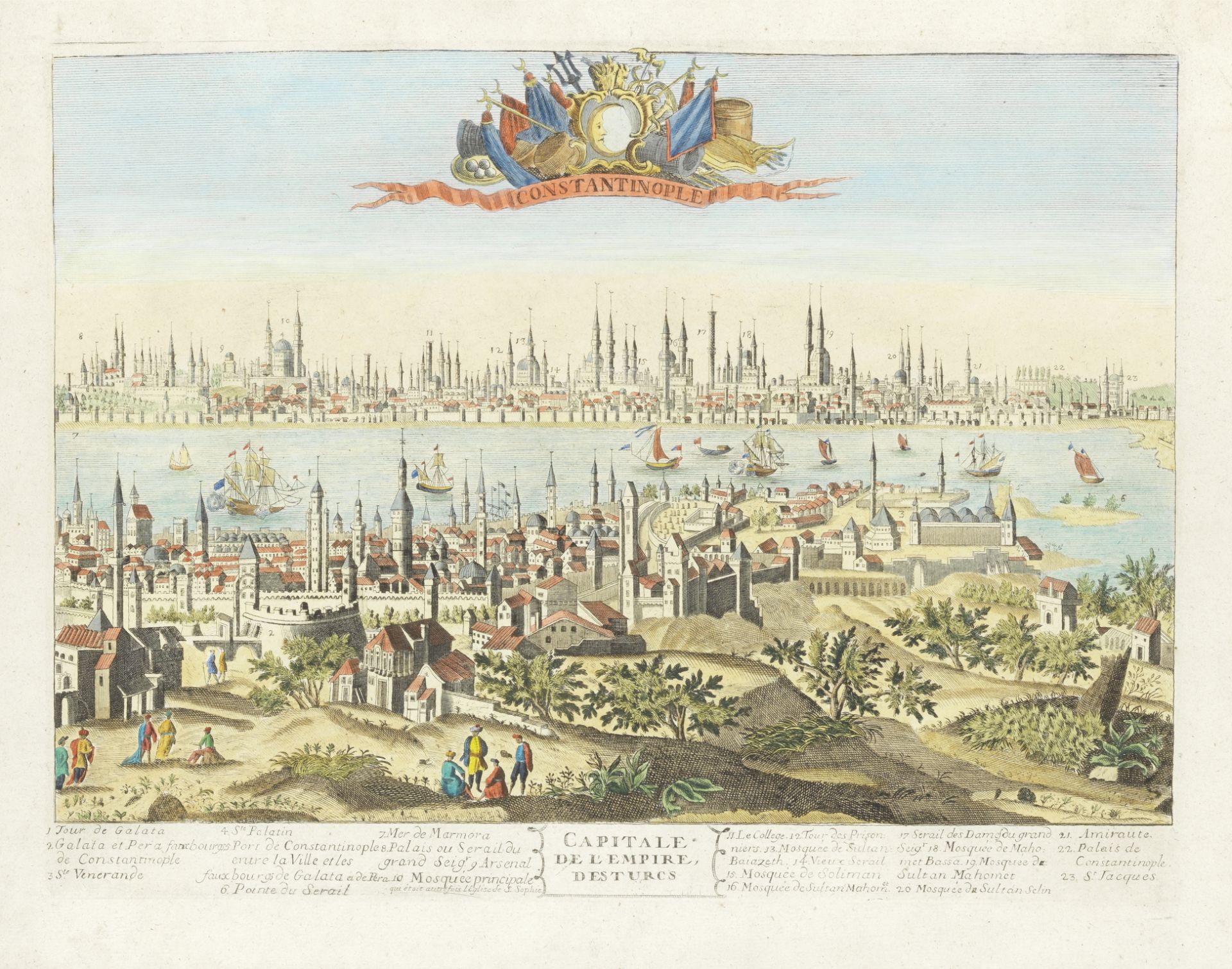 A View of the City of Constantinople French School, 18th Century