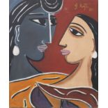 George Keyt (Sri Lankan, 1901-1993) Two Figures