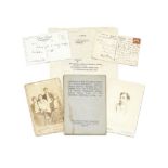 A group of photographs, papers and postcards relating to the children of Duleep Singh Europe, fir...