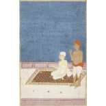 Two holy men on a balcony Punjab Plains, 19th Century