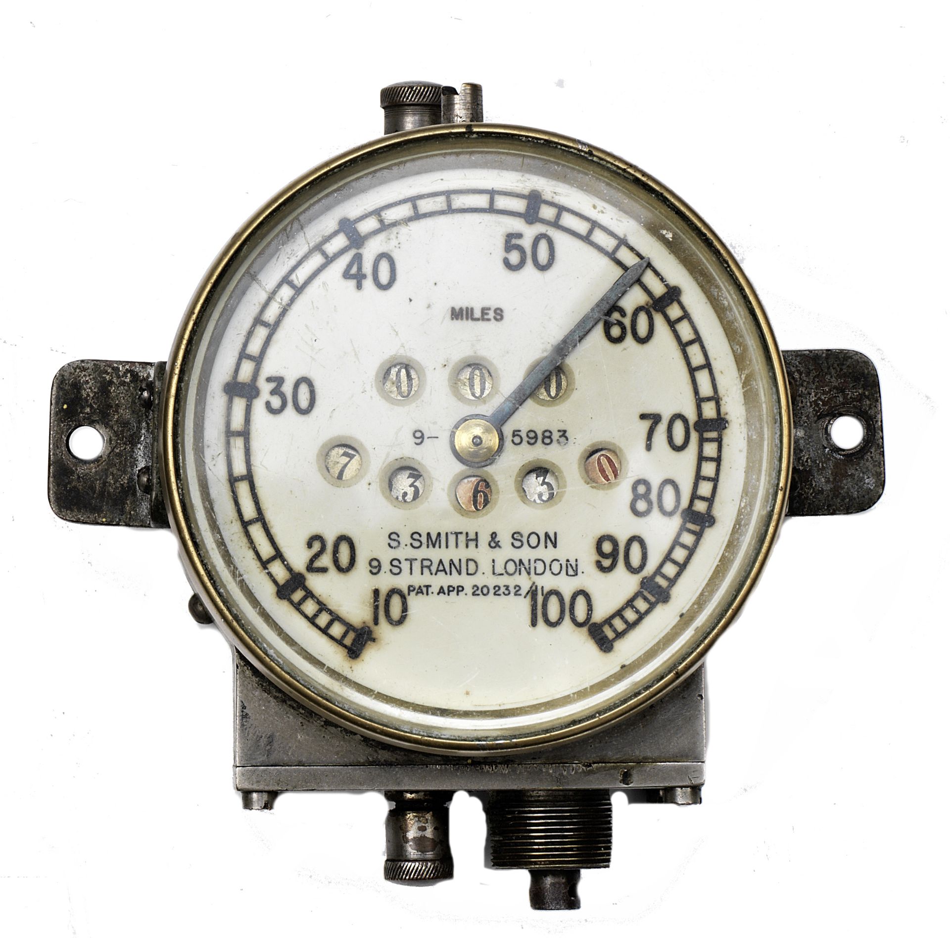 A speedometer by S. Smith & Son, Patented 1911,