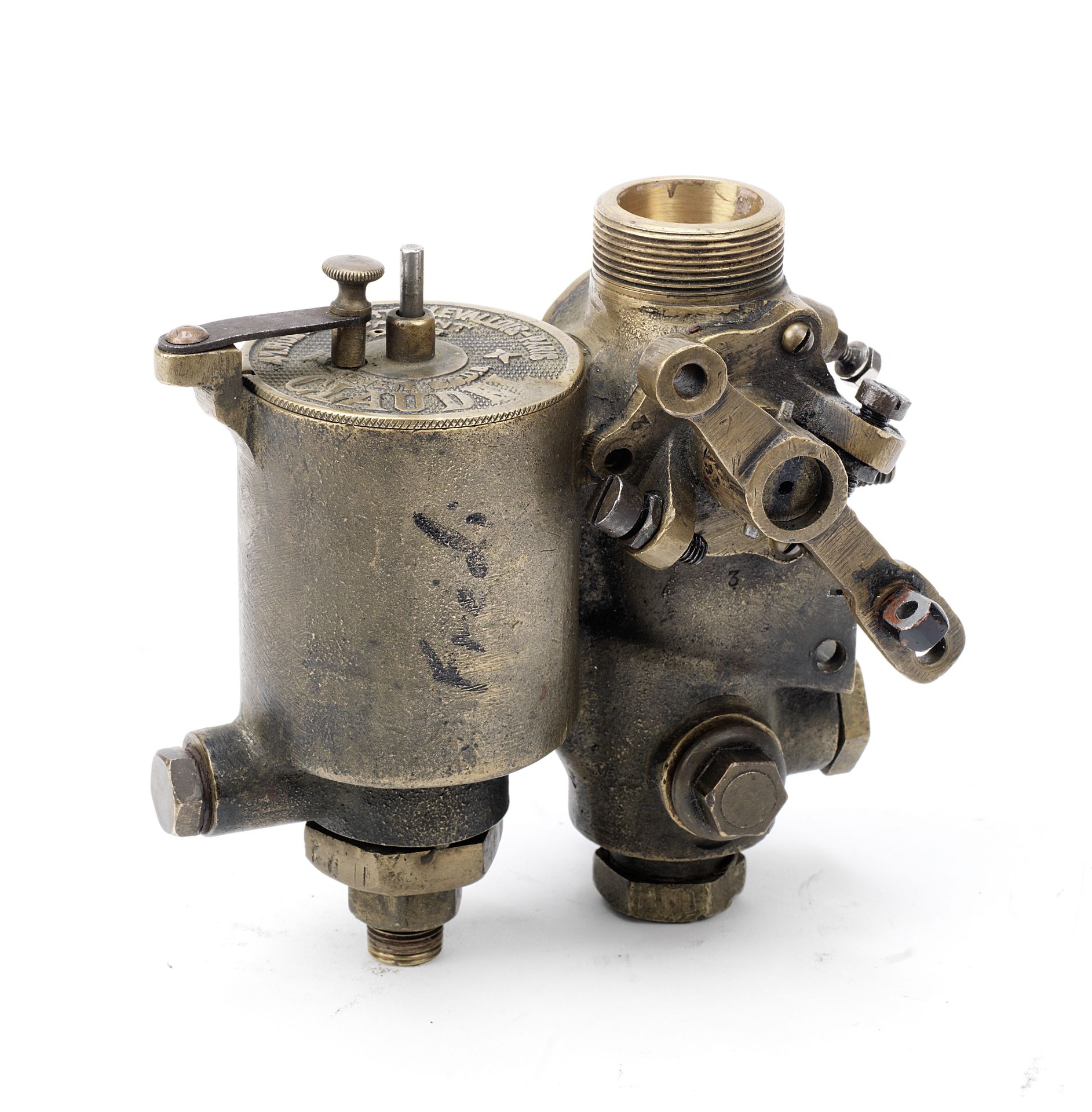 A Claudel bronze carburettor, French,