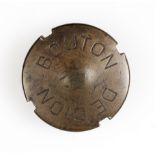 A De Dion Bouton bronze hub cap, circa 1900,