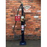 An Avery Hardoll model CH1 one gallon hand-cranked petrol pump,