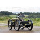 1900 Darracq Perfecta 2 Quadricycle Chassis no. Frame no. B 362