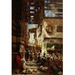 Charles Robertson, RWS (British, 1844-1891) The Street of the Ghoreeyah, Cairo