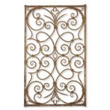 An 18th century Venetian wrought iron window grill