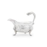 A George II silver sauce boat David Hennell, London 1742