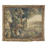 A charming Flemish Verdure Tapestry mid to late 18th century 282cm x 250cm