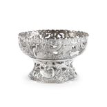 A Victorian silver dish ring and bowl William Coymns, London, 1899 / 1900