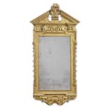 A George II giltwood and gilt gesso mirror