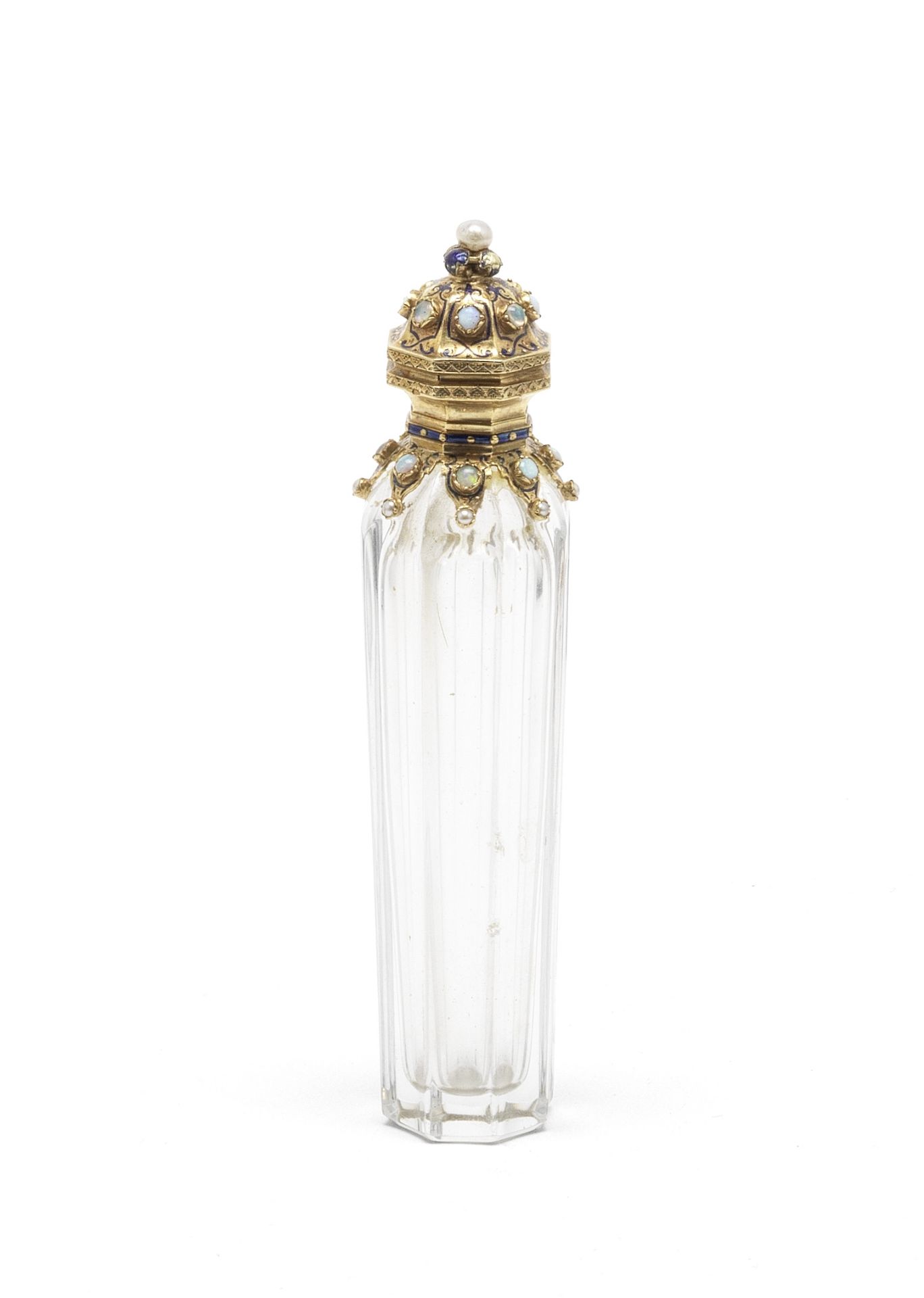 A French gold-mounted scent bottle circa 1870