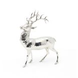 A German silver stag Karl Kurz, Kesselstadt, with import marks for London 1901