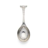 An unusual 18th century silver spoon, possibly a christening spoon unmarked, circa 1770
