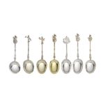 A group of seven Dutch silver spoons various dates and makers (7)