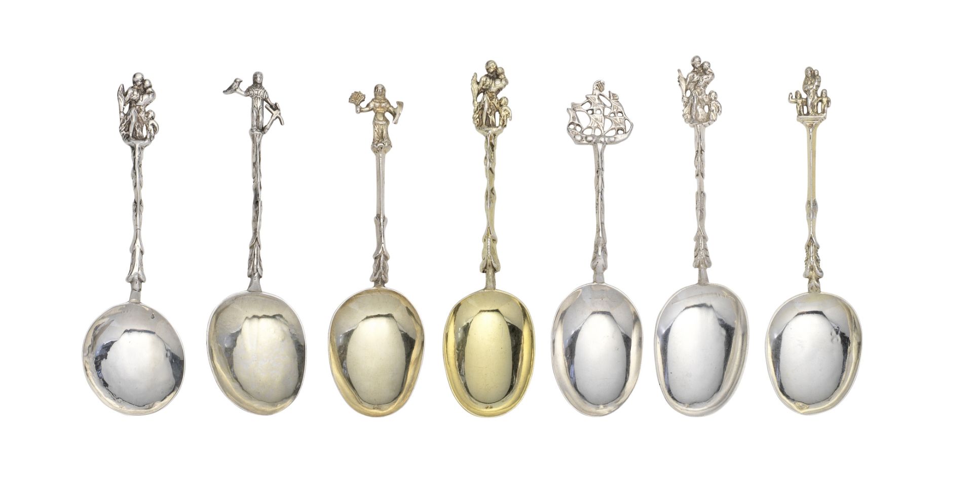 A group of seven Dutch silver spoons various dates and makers (7)
