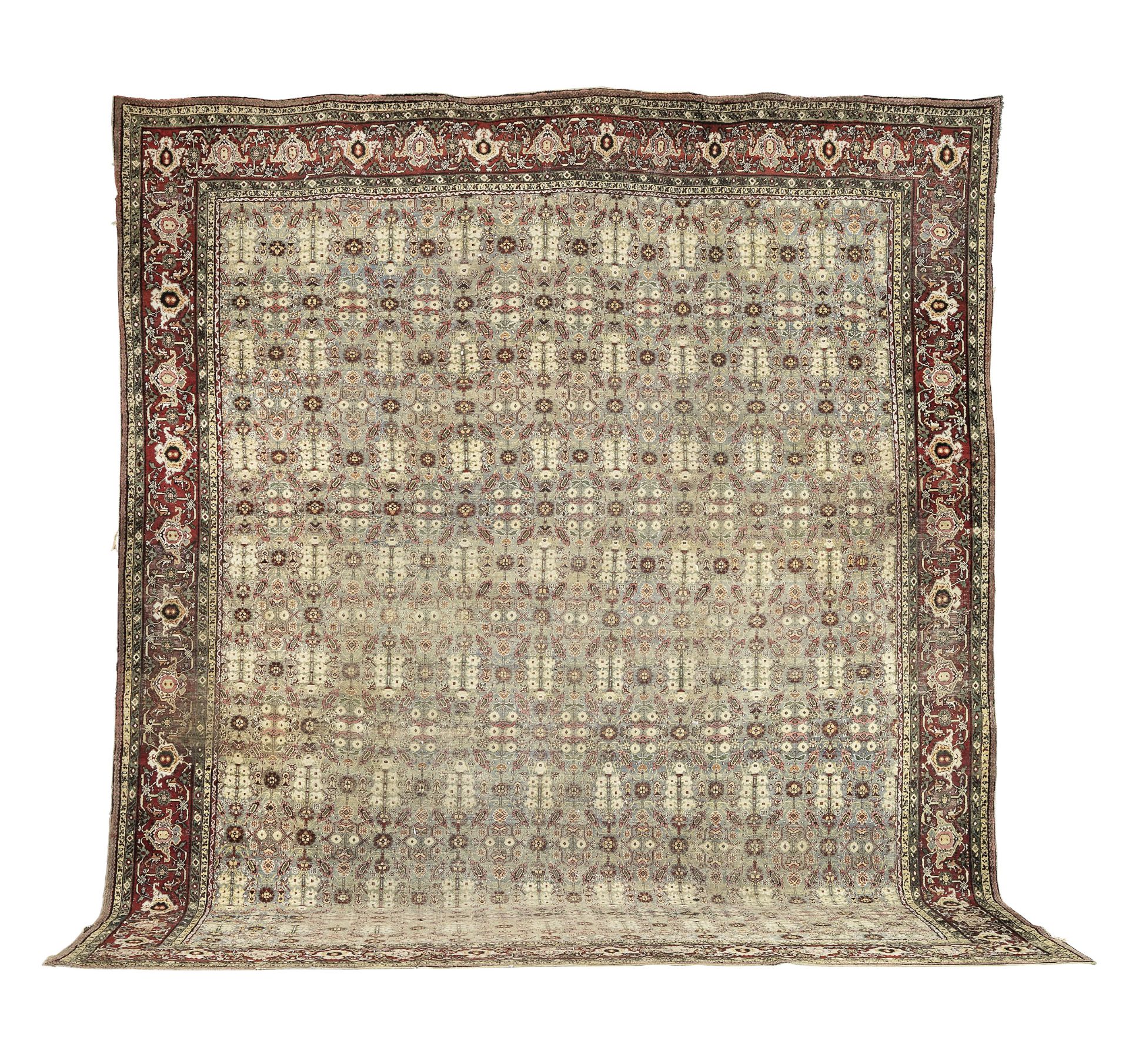 An Indian carpet later reduced 520cm x 421cm