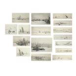 William Lionel Wyllie, R.A., R.I., R.E. (English, 1851-1931): A collection of sixteen signed etch...