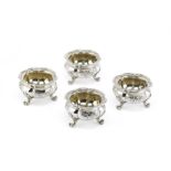 A set of four Victorian silver salts Paul Storr, London 1837