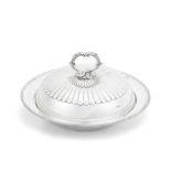 A George III silver muffin dish and cover William Frisbee, London 1807